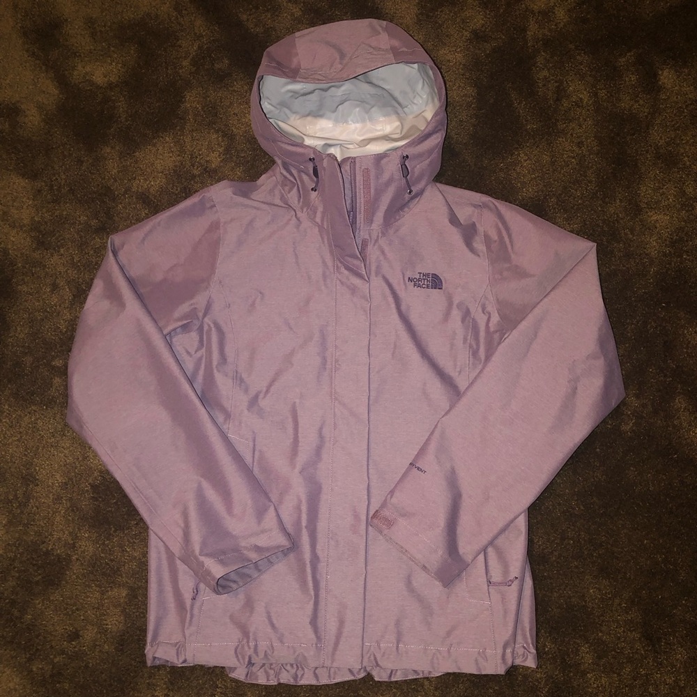 The North Face Rain Jacket Women's Size M DryVent Waterproof Light Purple